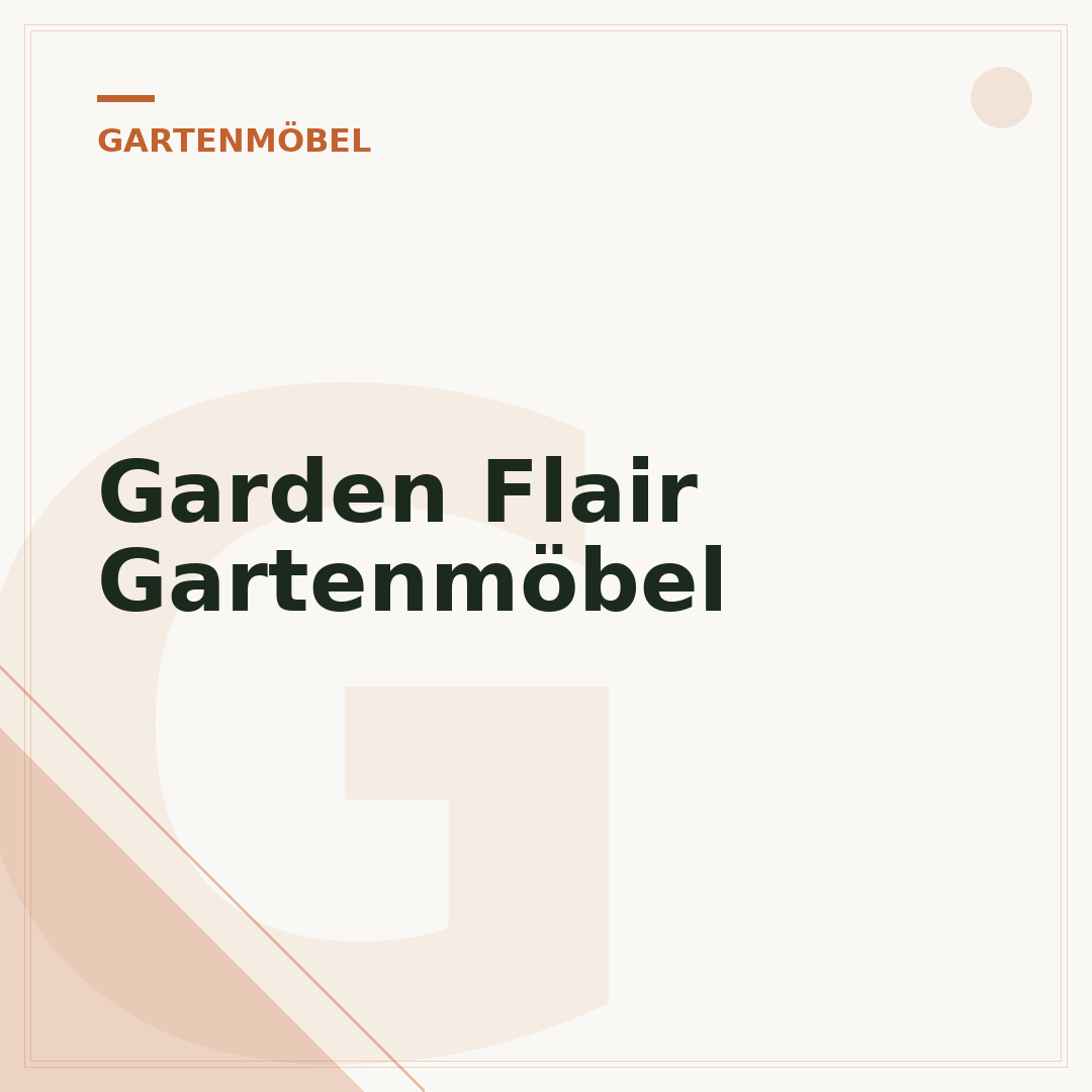 Garden Flair Gartenmöbel