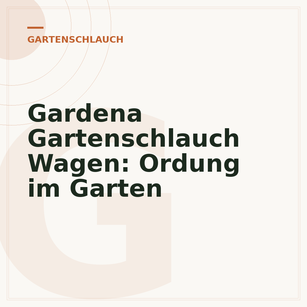Gardena Gartenschlauch Wagen: Ordung im Garten