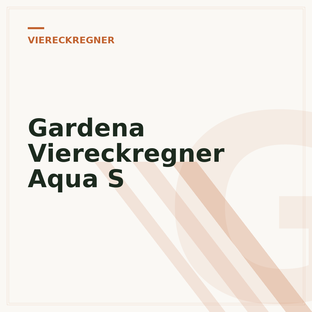 Gardena Viereckregner Aqua S