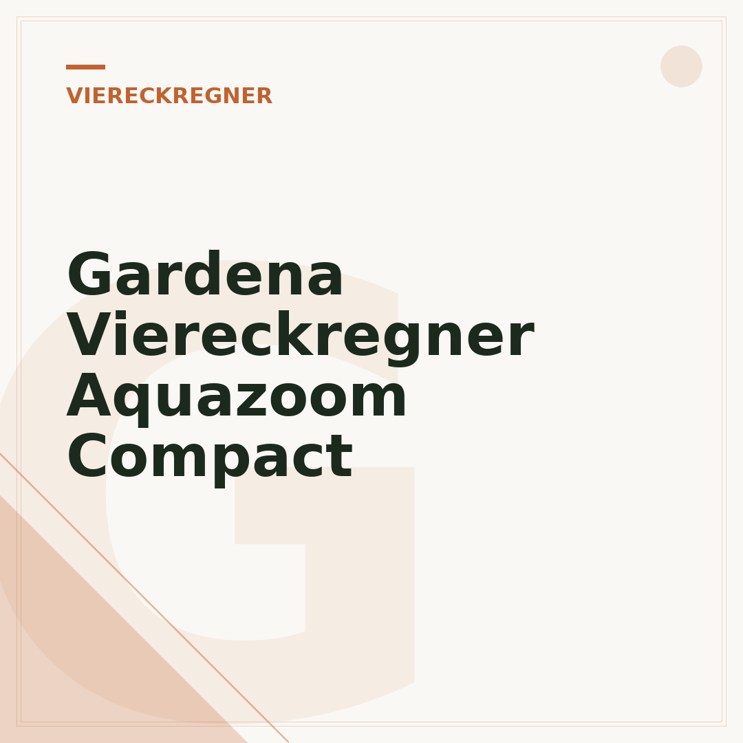 Gardena Viereckregner Aquazoom Compact