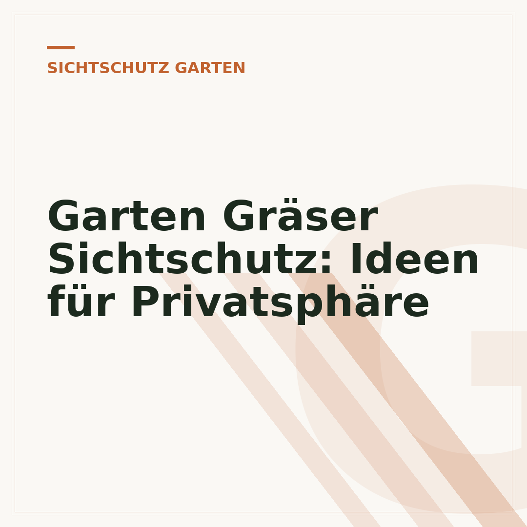 Garten Gräser Sichtschutz: Ideen für Privatsphäre