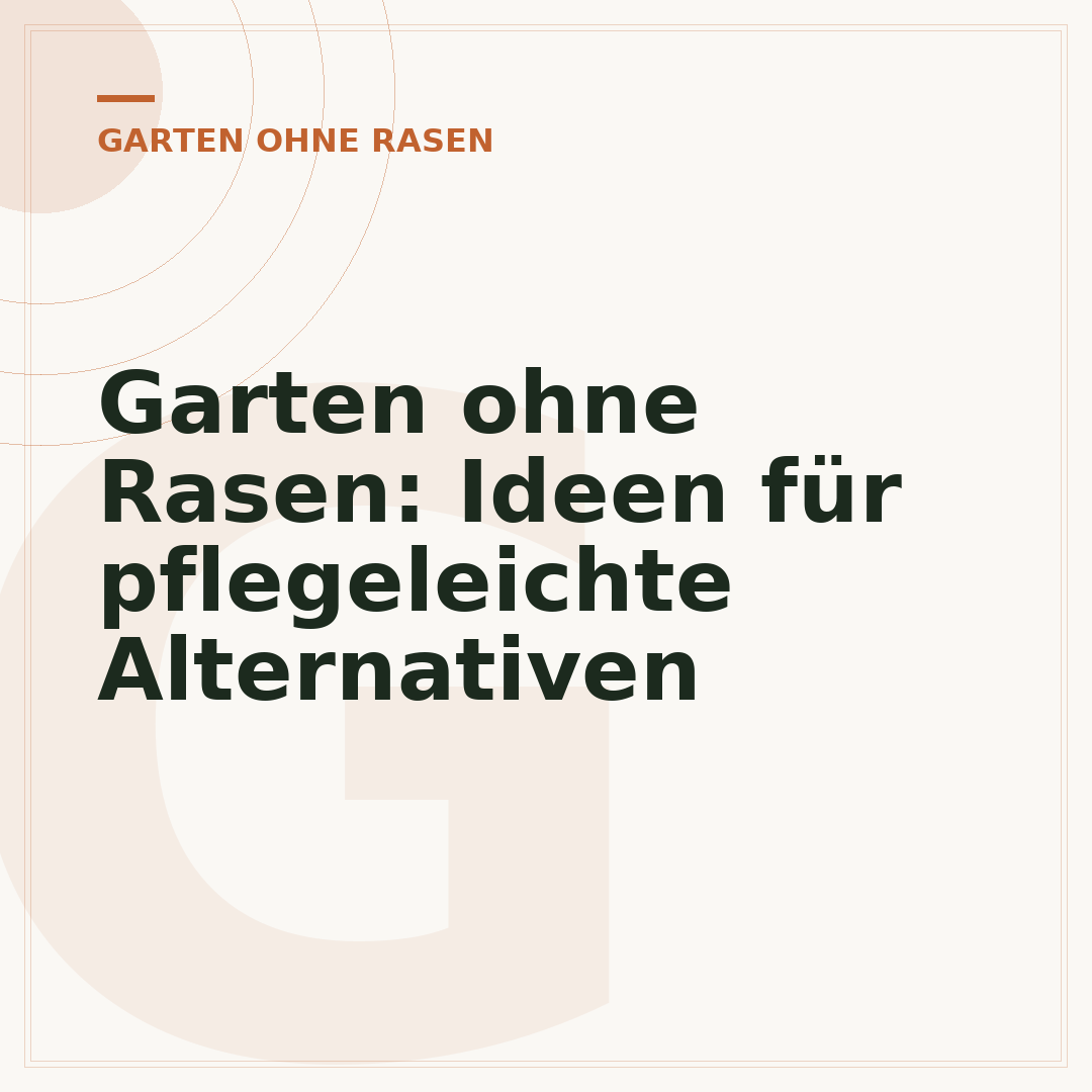 Garten ohne Rasen: Ideen für pflegeleichte Alternativen