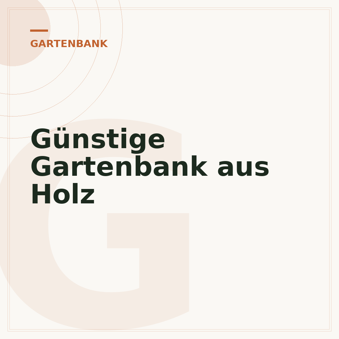 Günstige Gartenbank aus Holz
