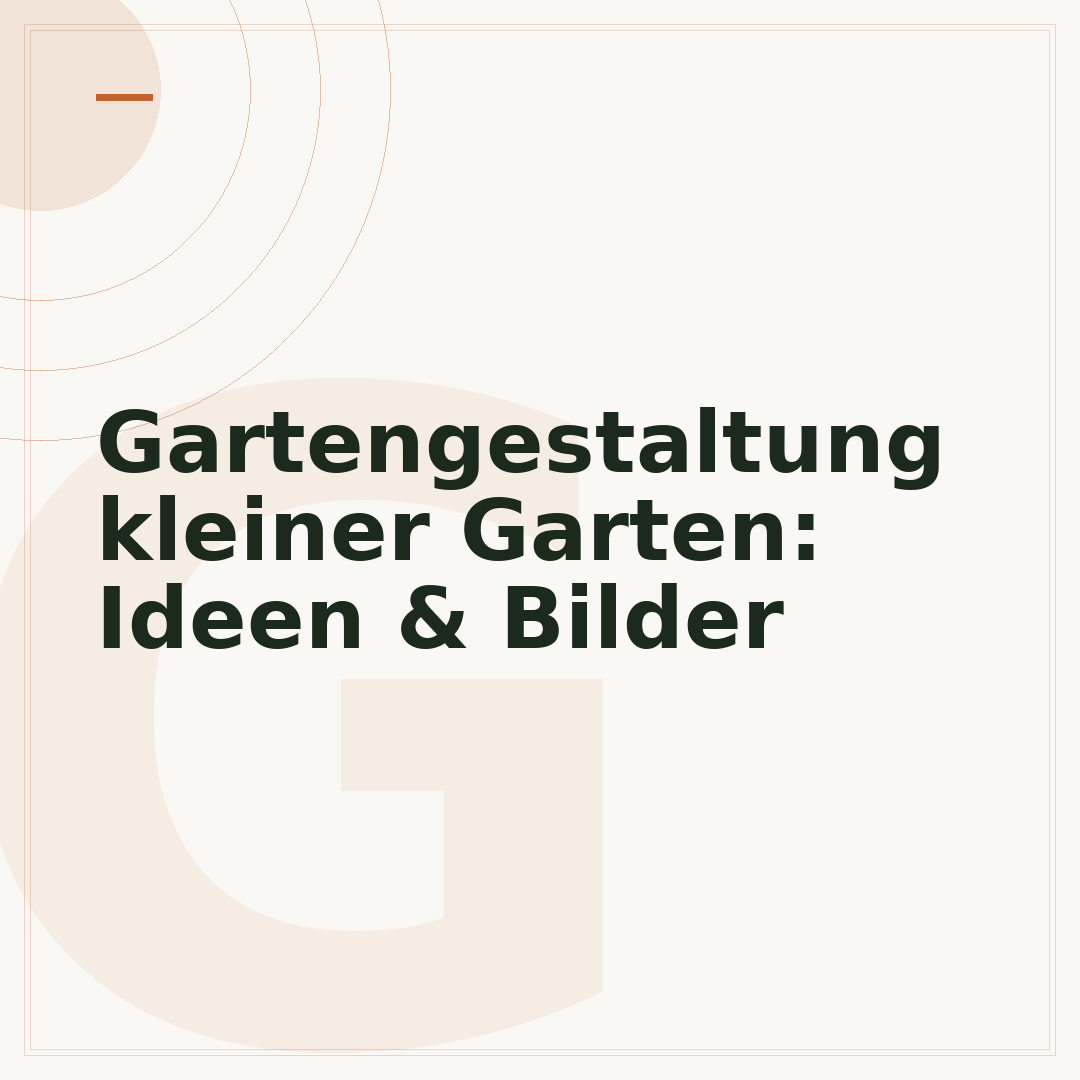 Gartengestaltung kleiner Garten: Ideen & Bilder