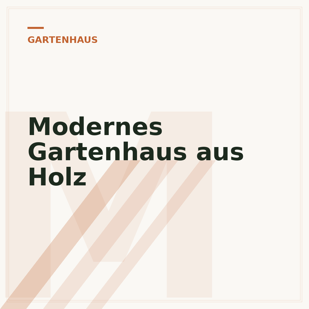 Modernes Gartenhaus aus Holz