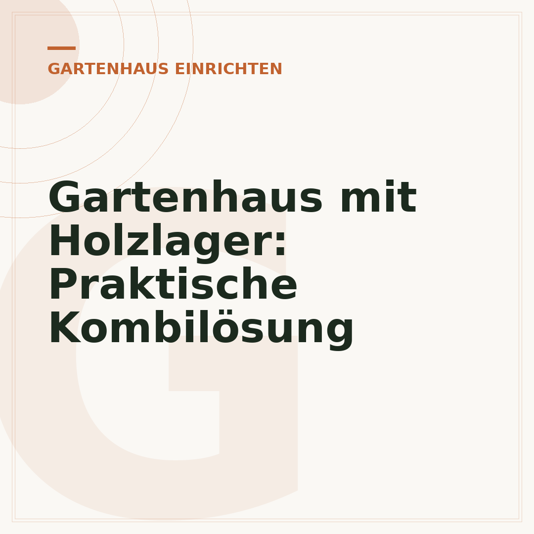 Gartenhaus mit Holzlager: Praktische Kombilösung