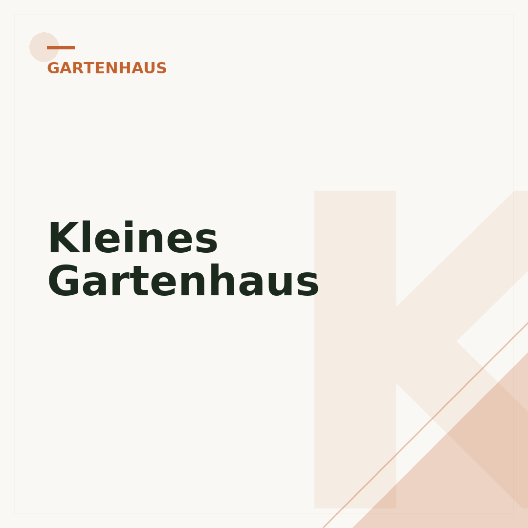 Kleines Gartenhaus