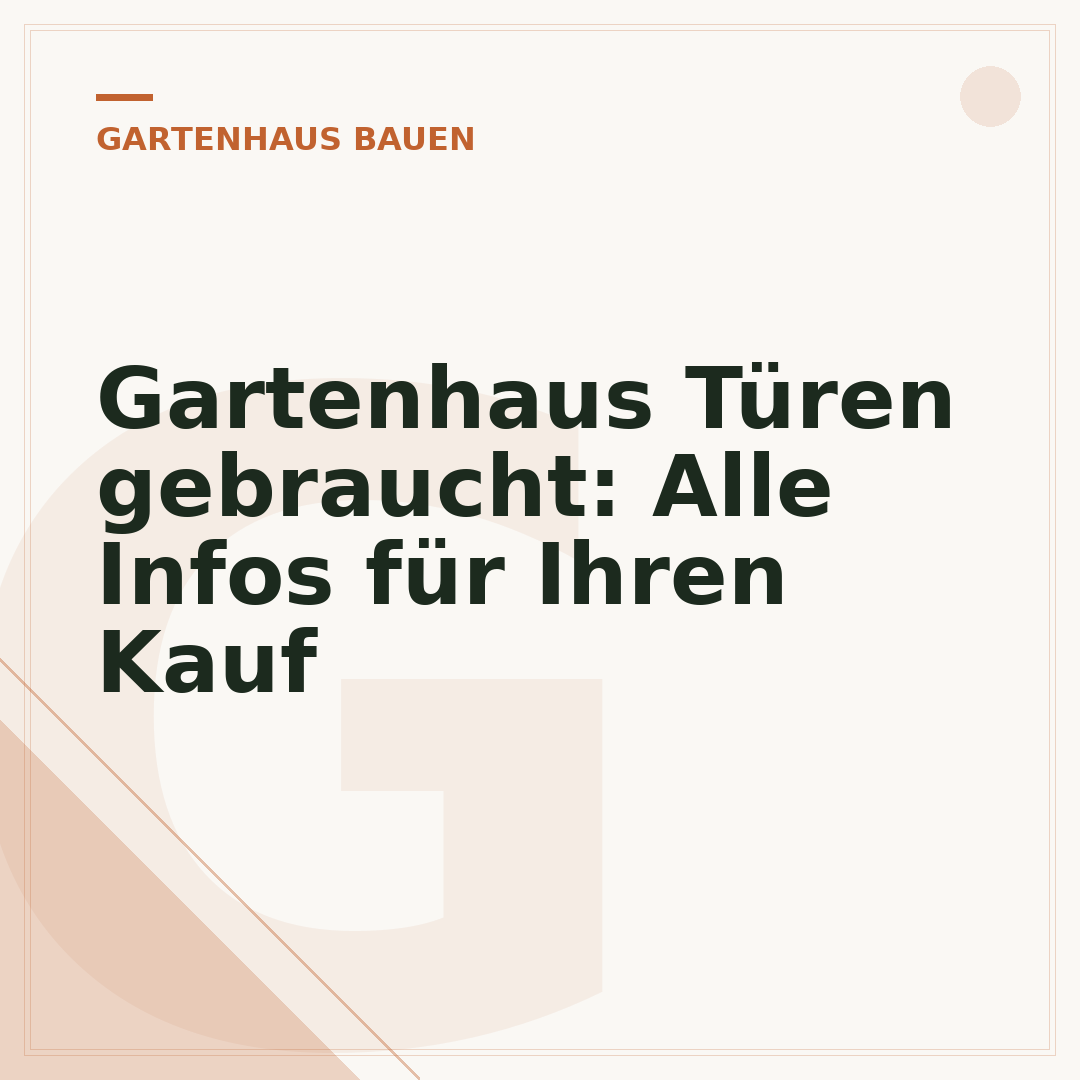 Gartenhaus Türen gebraucht: Alle Infos für Ihren Kauf