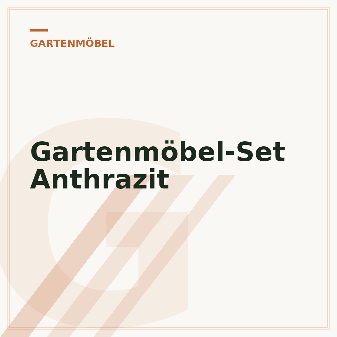 Gartenmöbel-Set Anthrazit