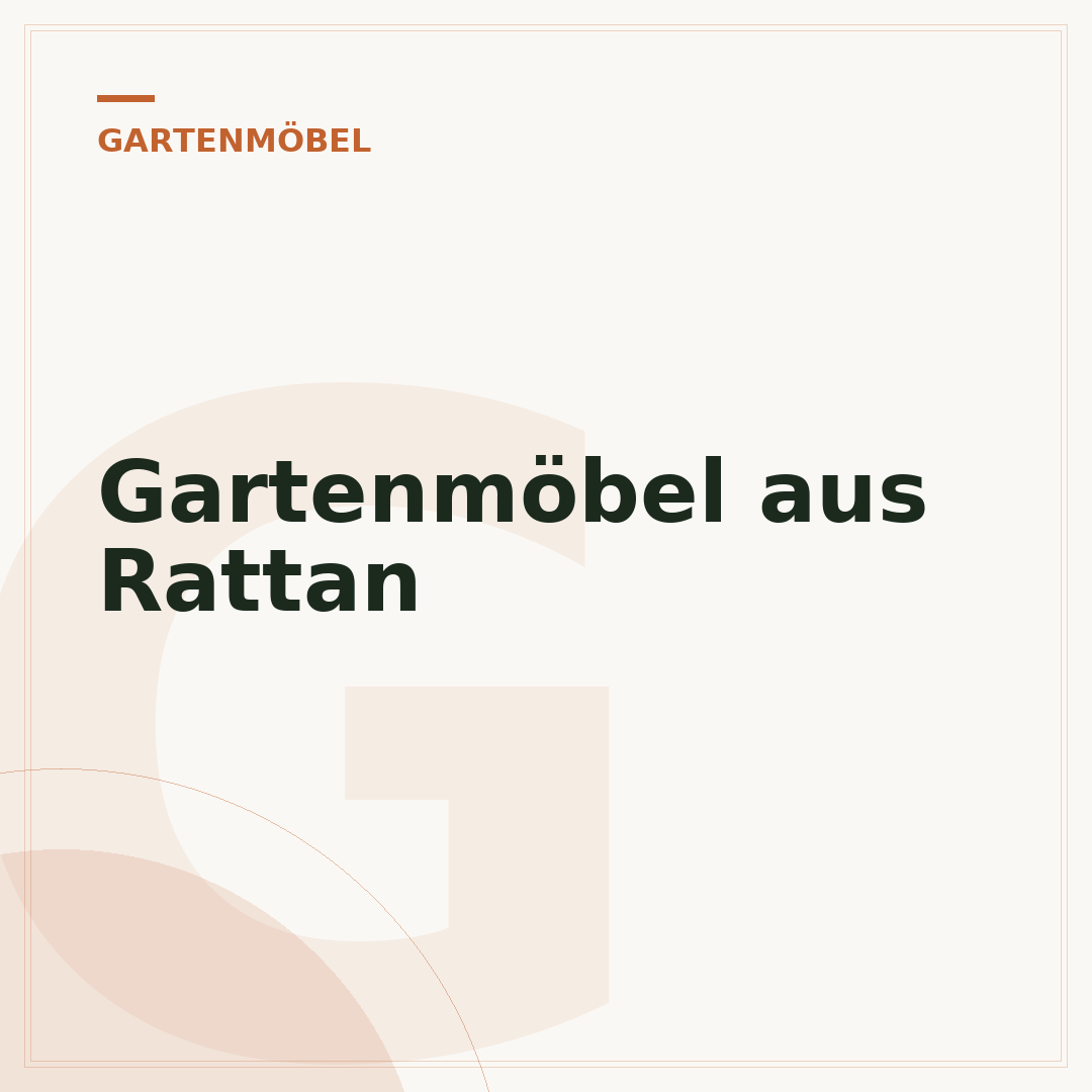 Gartenmöbel aus Rattan