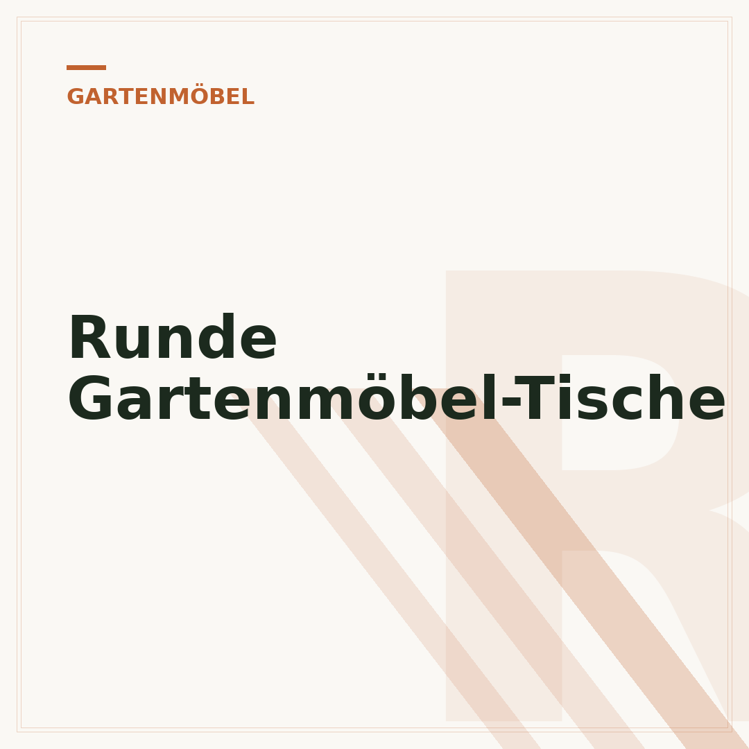 Runde Gartenmöbel-Tische