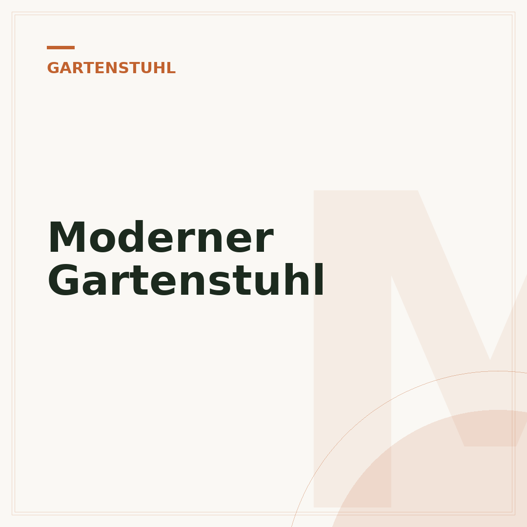 Moderner Gartenstuhl
