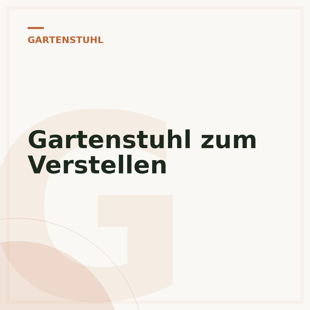 Gartenstuhl zum Verstellen