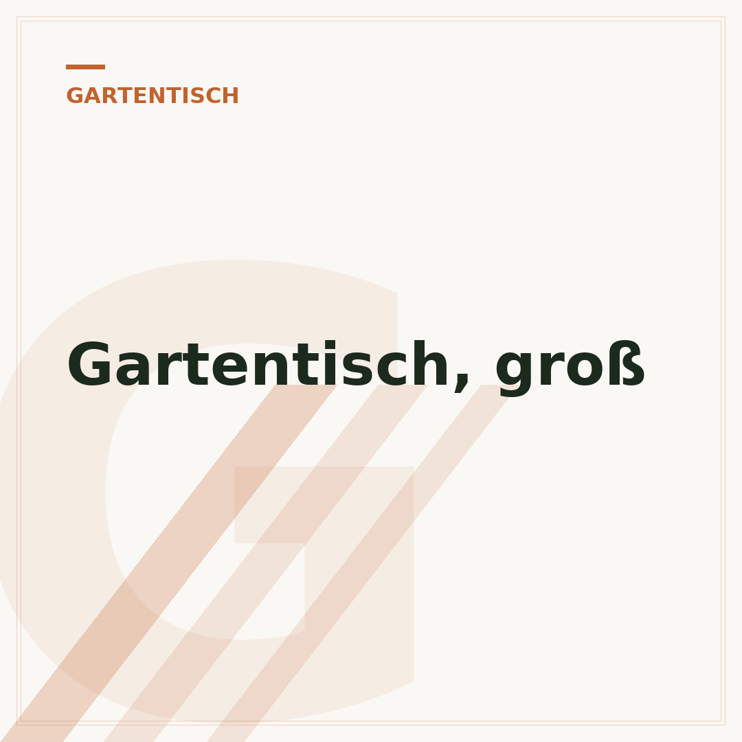 Gartentisch, groß
