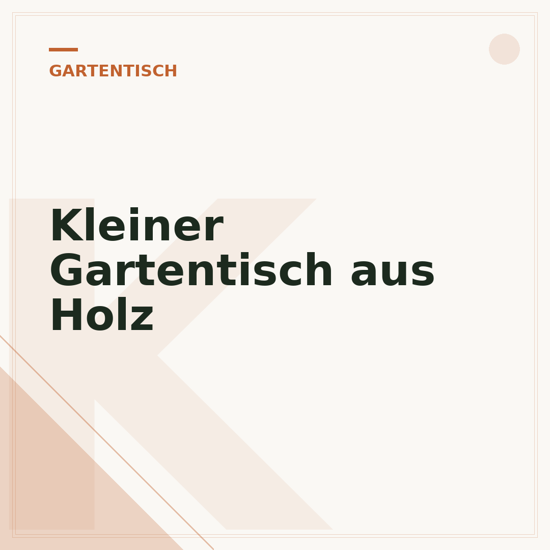 Kleiner Gartentisch aus Holz
