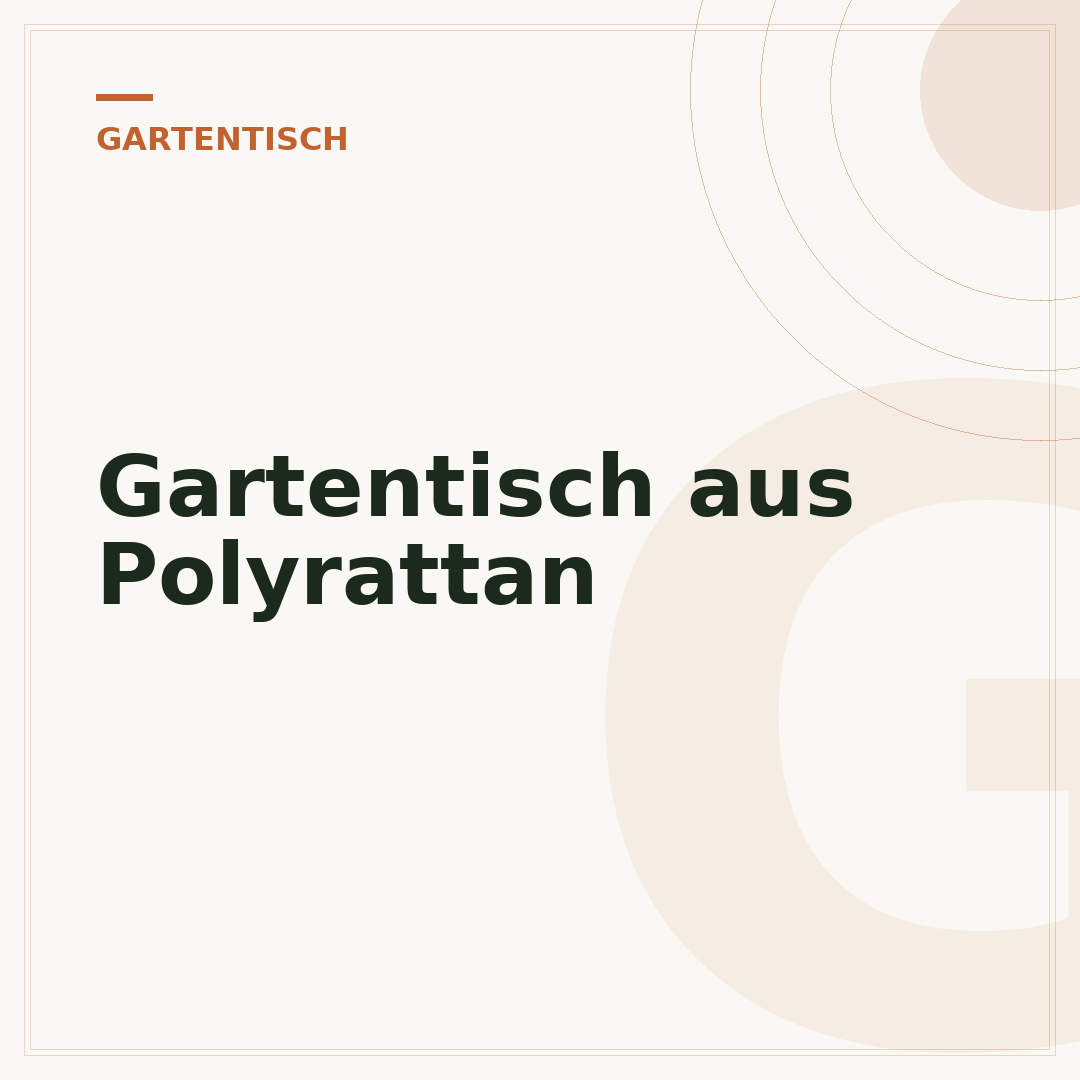 Gartentisch aus Polyrattan