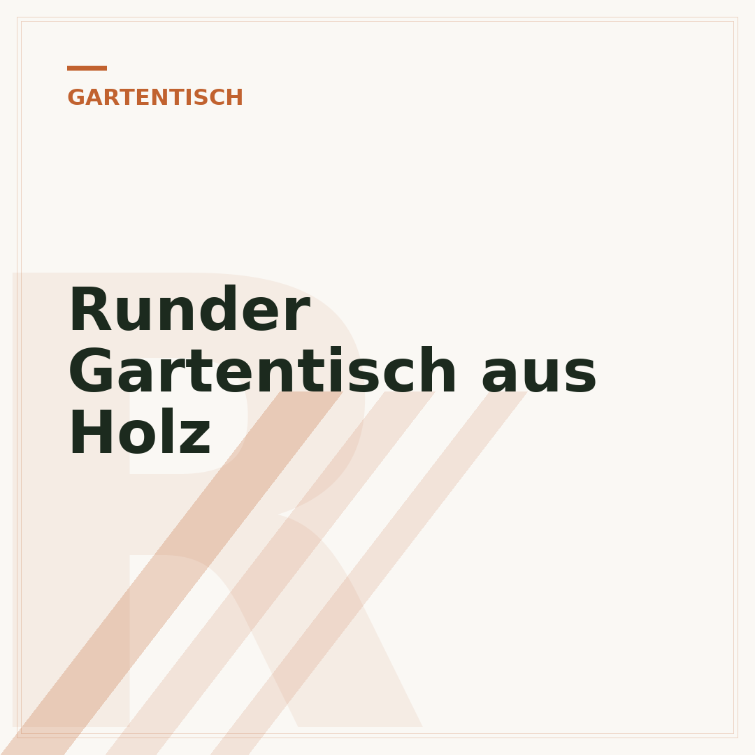 Runder Gartentisch aus Holz