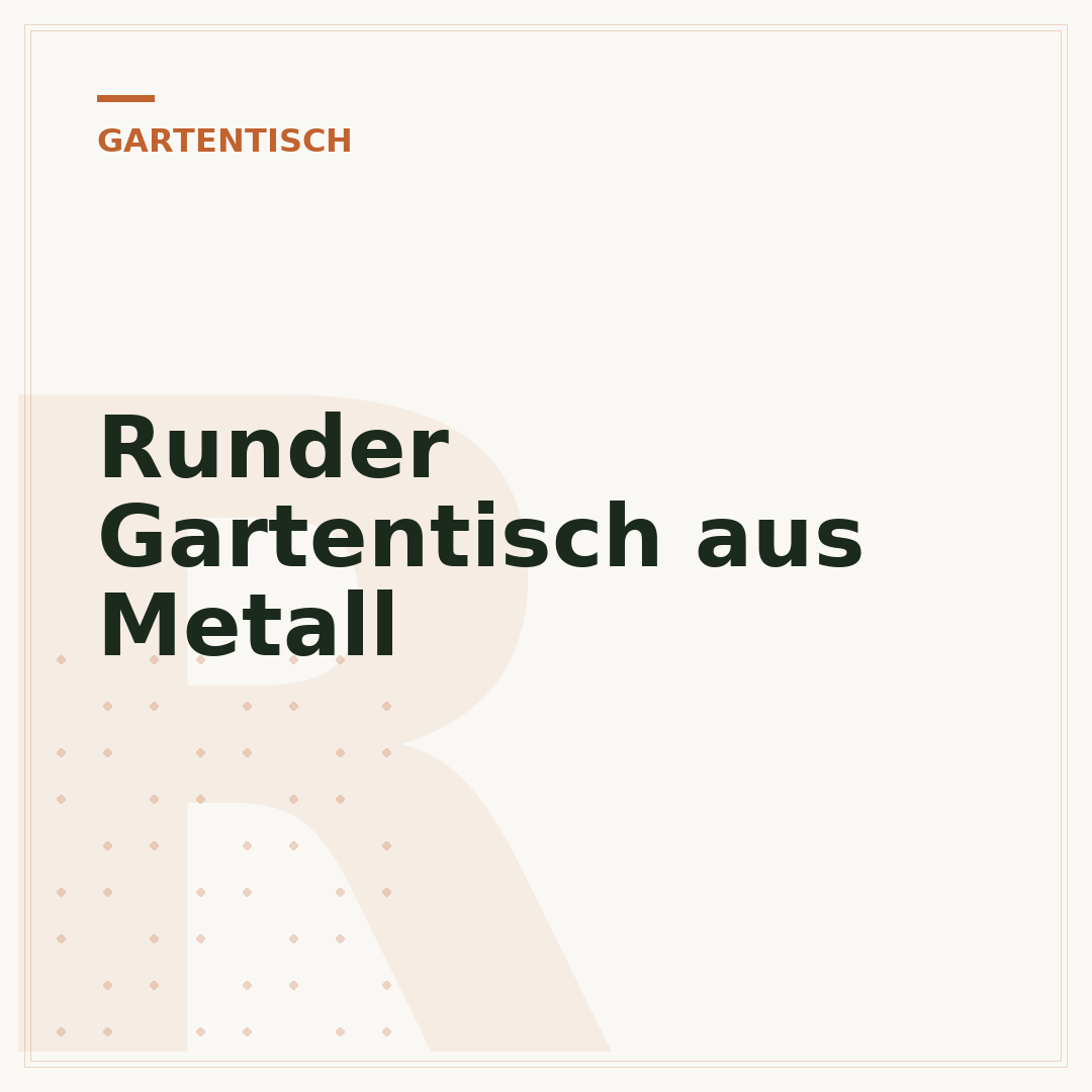 Runder Gartentisch aus Metall