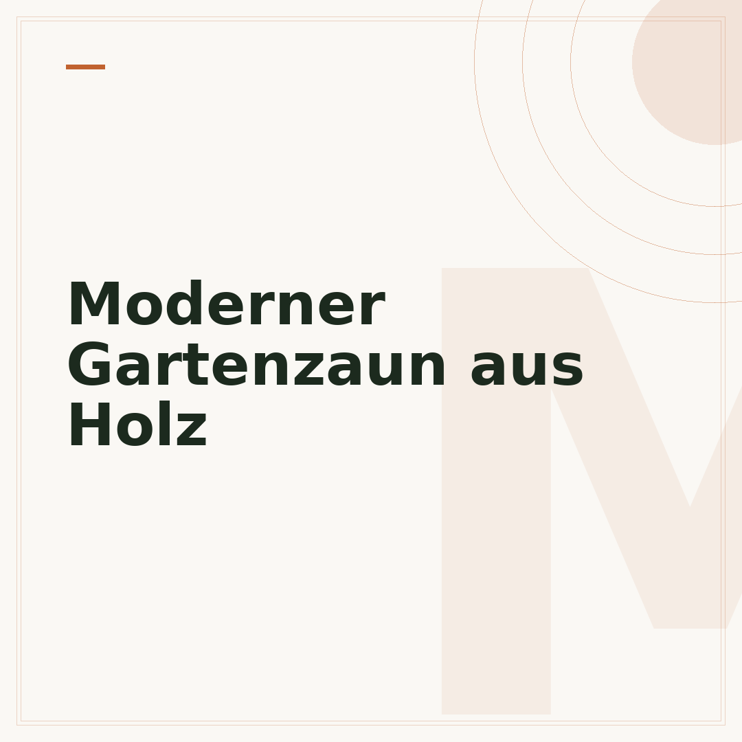 Moderner Gartenzaun aus Holz