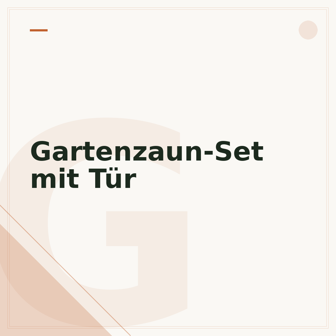 Gartenzaun-Set mit Tür