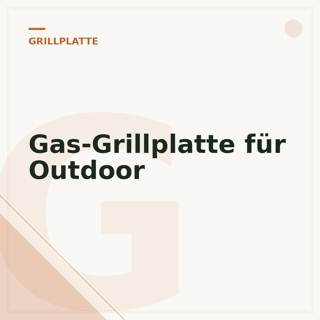Gas-Grillplatte für Outdoor