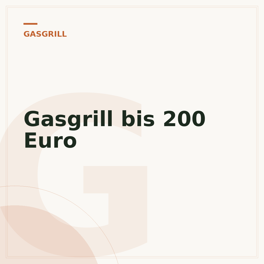 Gasgrill bis 200 Euro