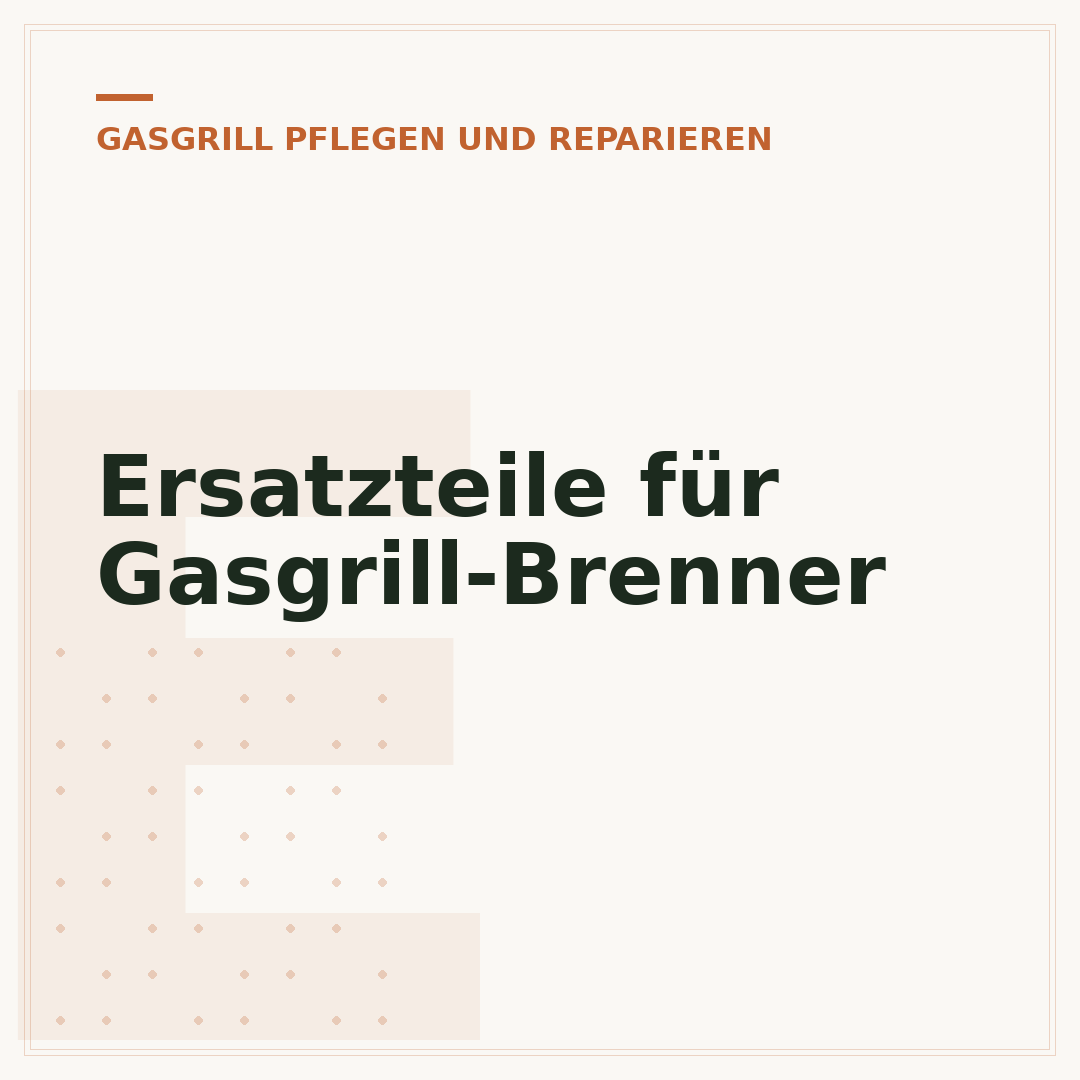 Ersatzteile für Gasgrill-Brenner