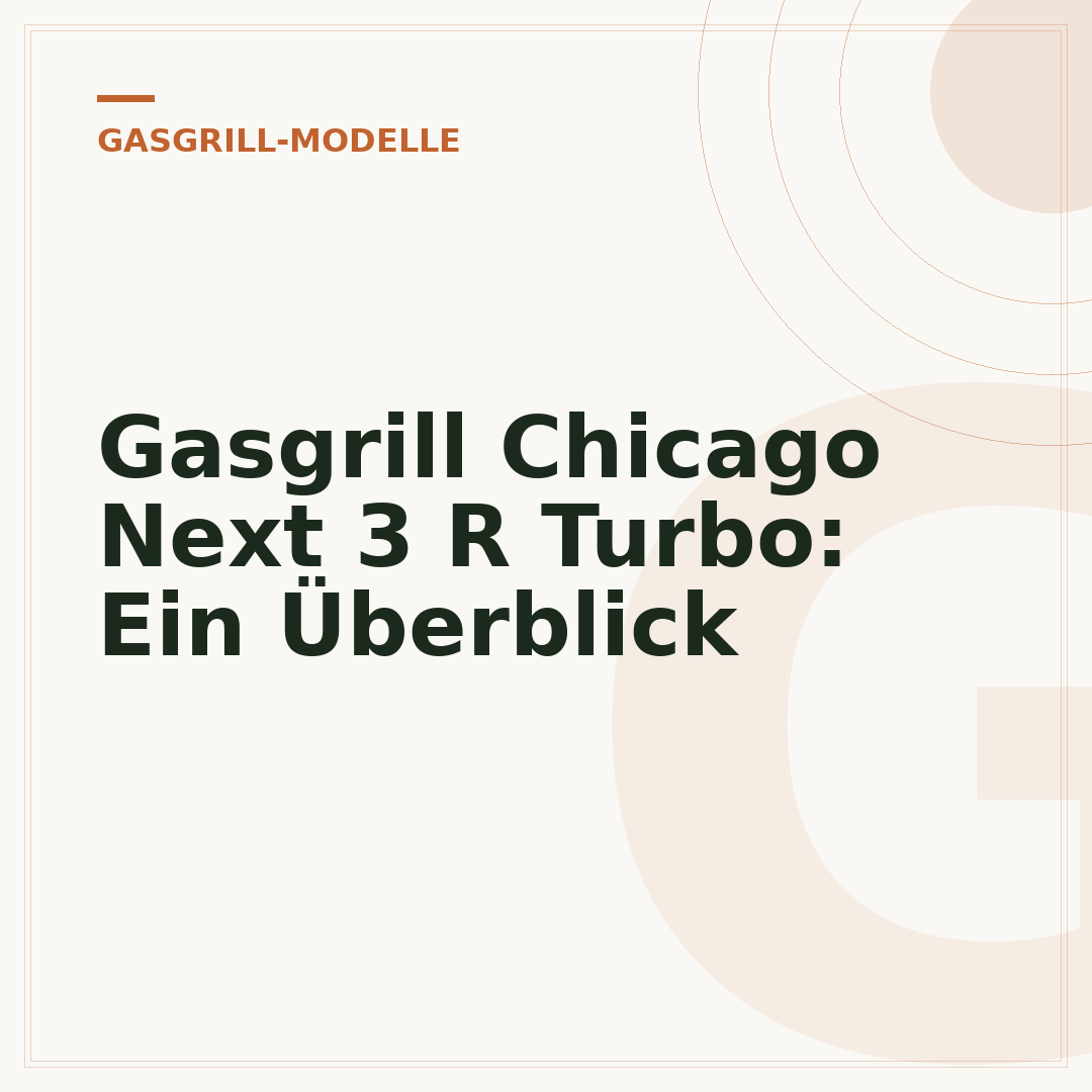 Gasgrill Chicago Next 3 R Turbo: Ein Überblick