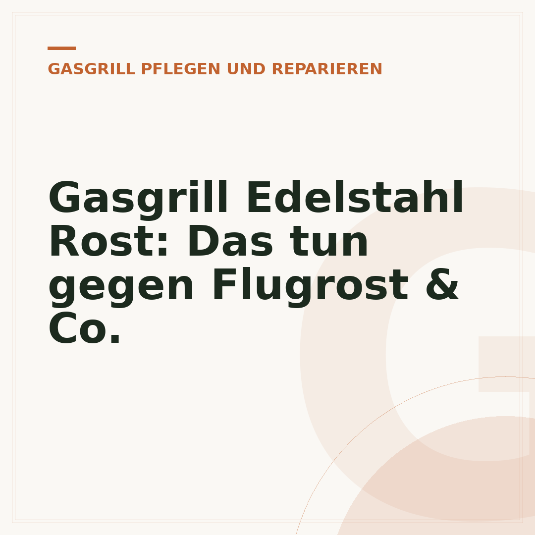 Gasgrill Edelstahl Rost: Das tun gegen Flugrost & Co.