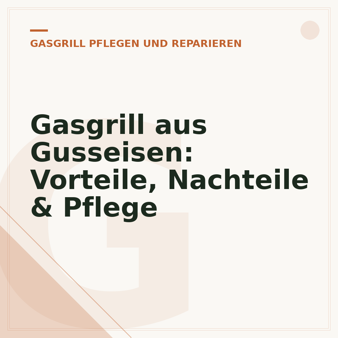 Gasgrill aus Gusseisen: Vorteile, Nachteile & Pflege
