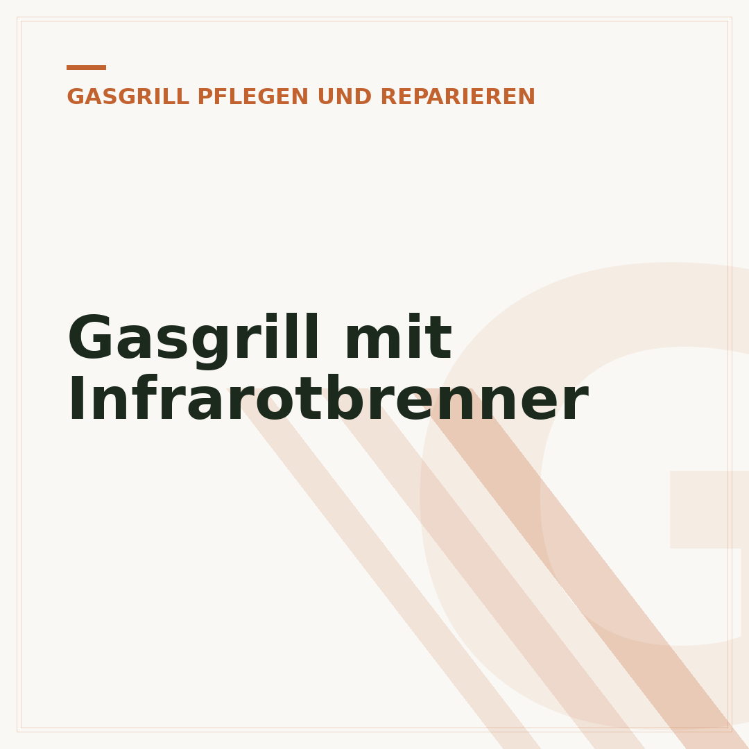 Gasgrill mit Infrarotbrenner
