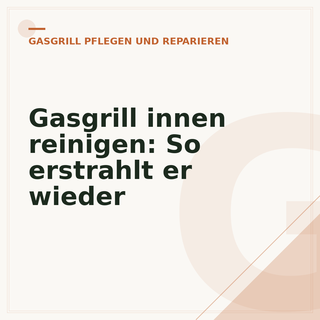 Gasgrill innen reinigen: So erstrahlt er wieder