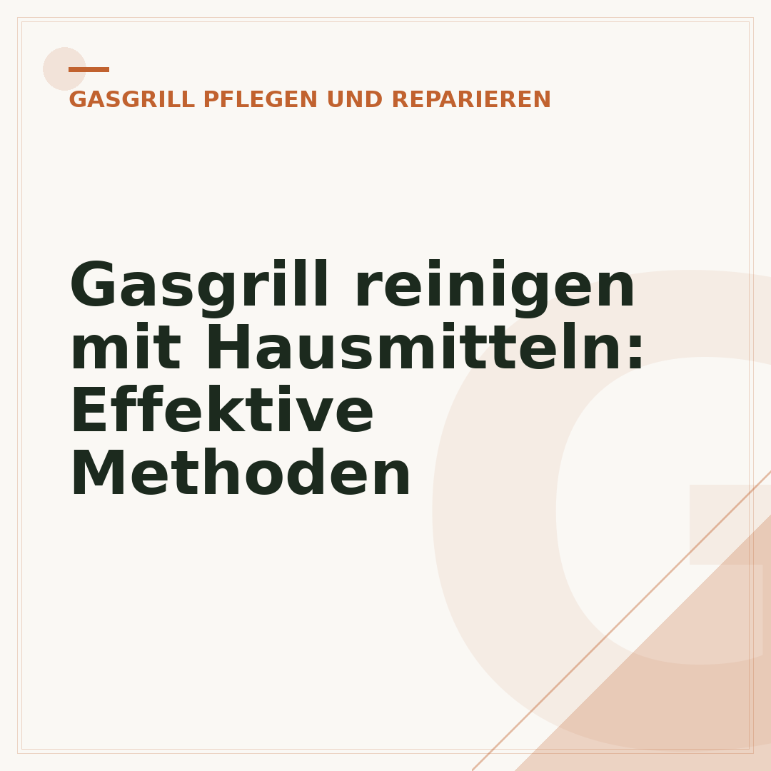 Gasgrill reinigen mit Hausmitteln: Effektive Methoden