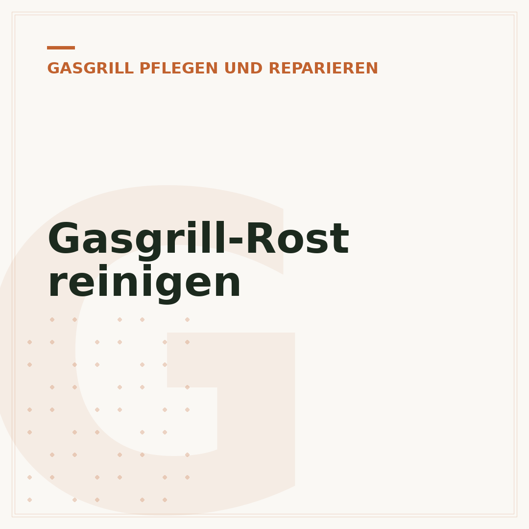 Gasgrill-Rost reinigen