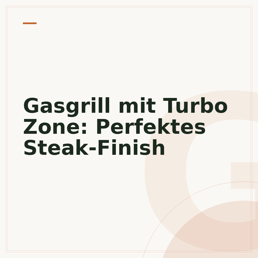 Gasgrill mit Turbo Zone: Perfektes Steak-Finish