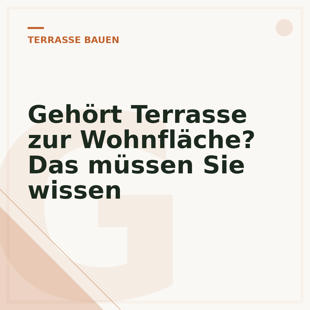 Gehört Terrasse zur Wohnfläche? Das müssen Sie wissen