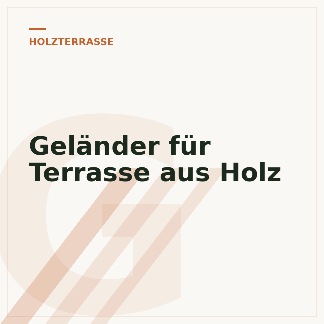 Geländer für Terrasse aus Holz