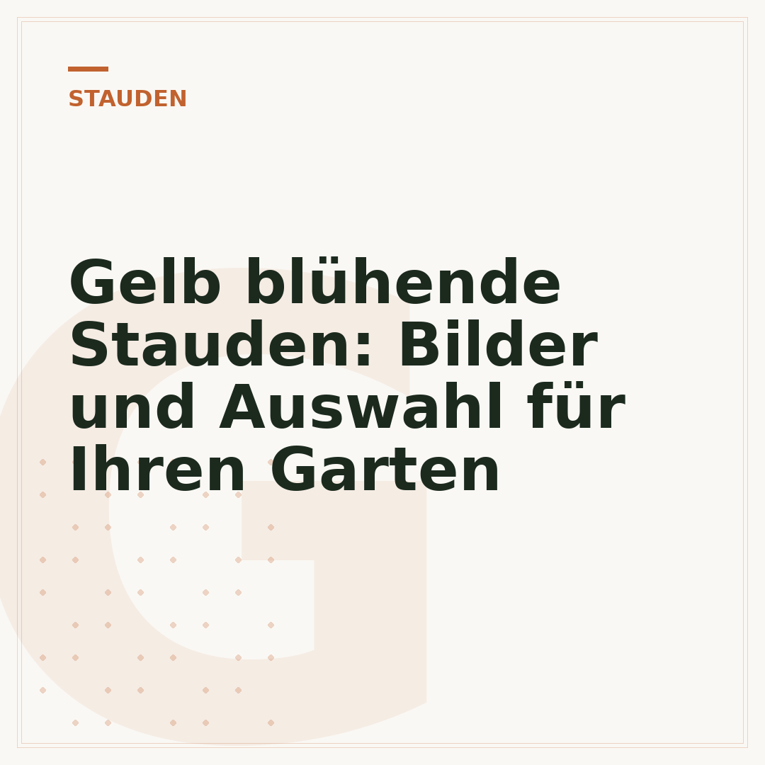 Gelb blühende Stauden: Bilder und Auswahl für Ihren Garten