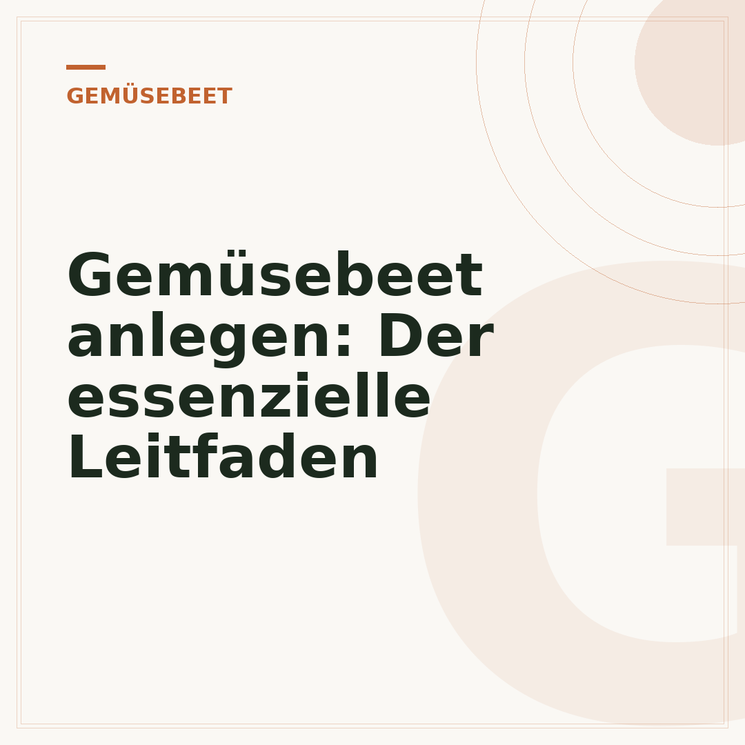 Gemüsebeet anlegen: Der essenzielle Leitfaden