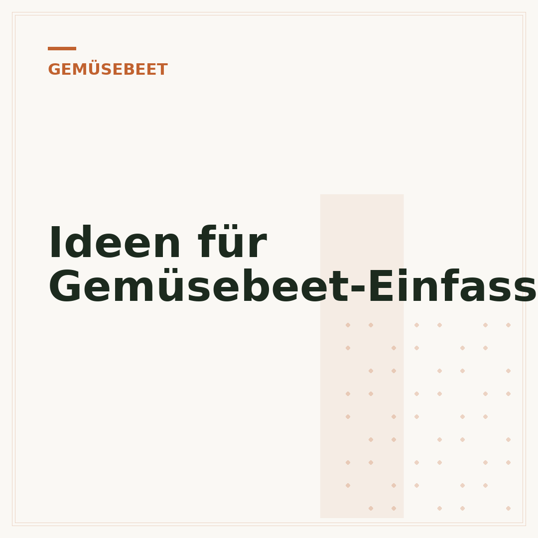 Ideen für Gemüsebeet-Einfassungen