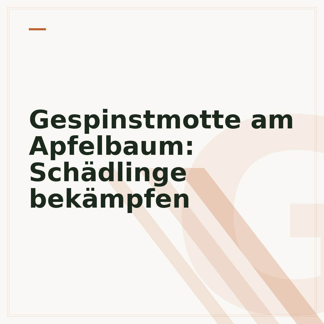 Gespinstmotte am Apfelbaum: Schädlinge bekämpfen