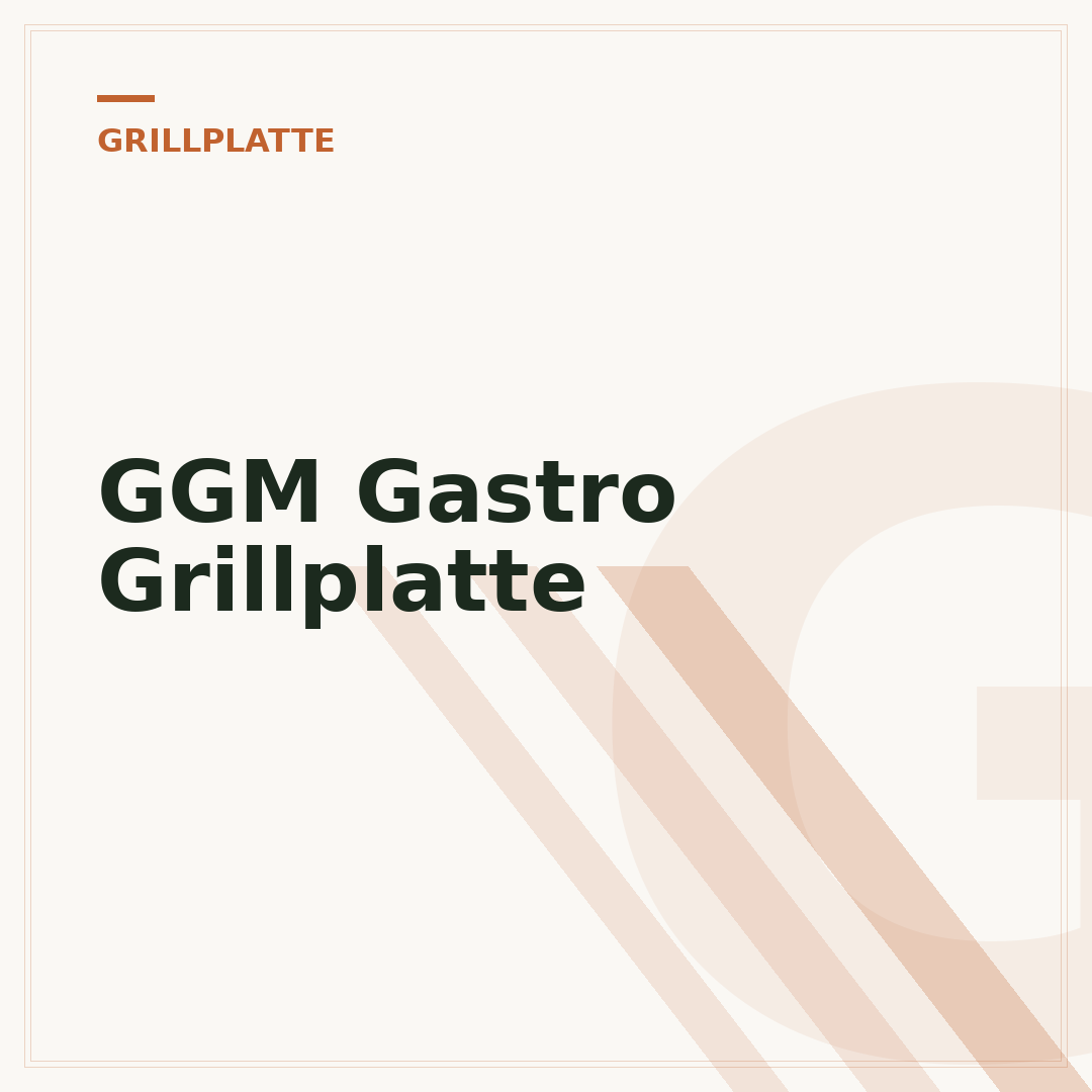 GGM Gastro Grillplatte