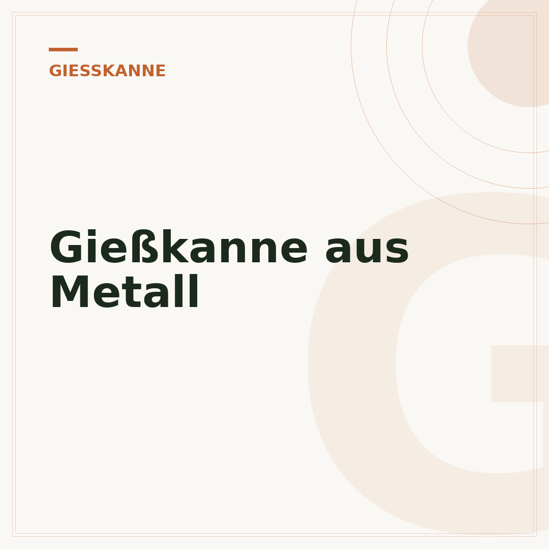 Gießkanne aus Metall