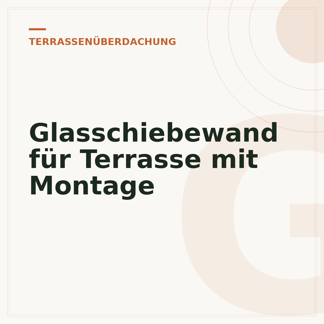 Glasschiebewand für Terrasse mit Montage