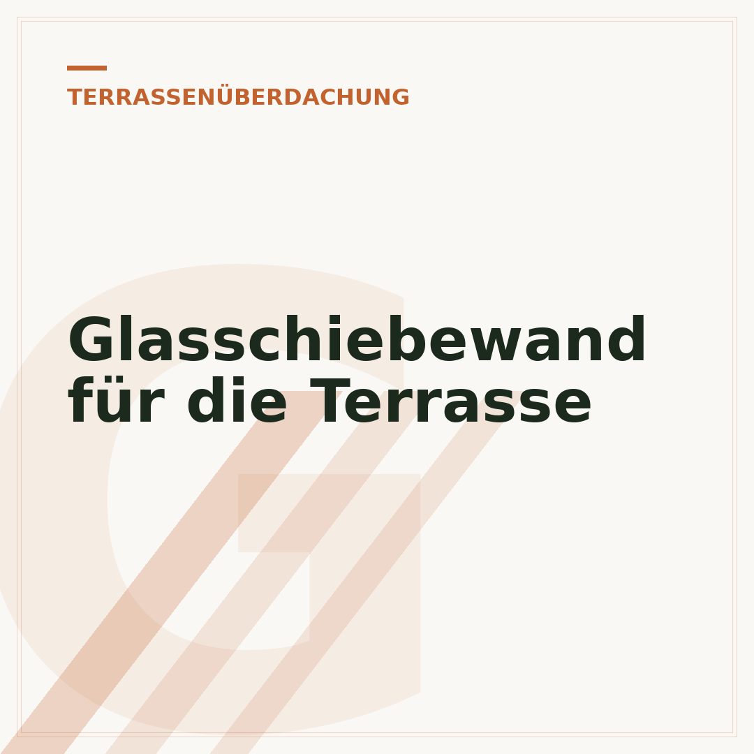 Glasschiebewand für die Terrasse
