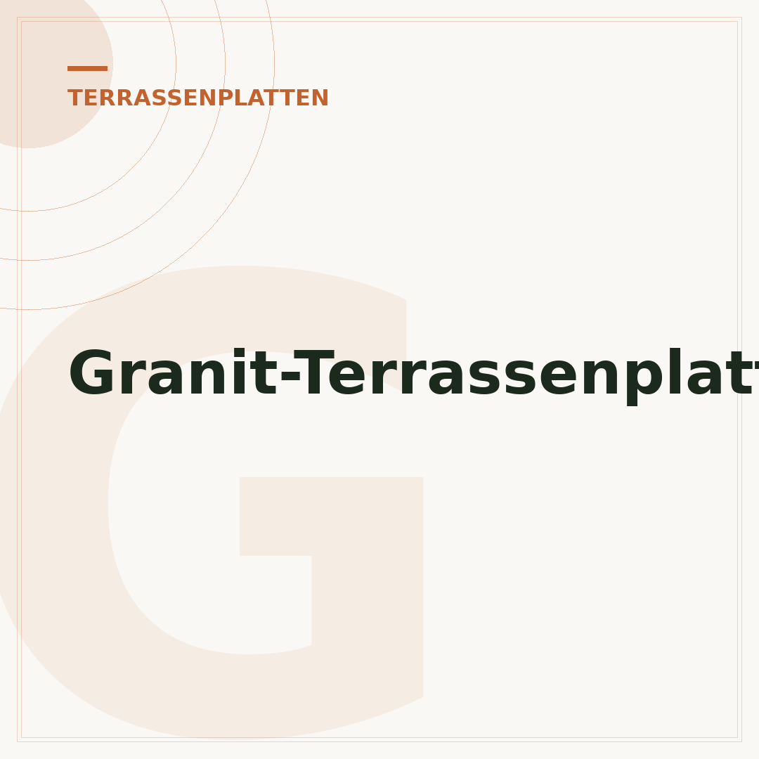 Granit-Terrassenplatten