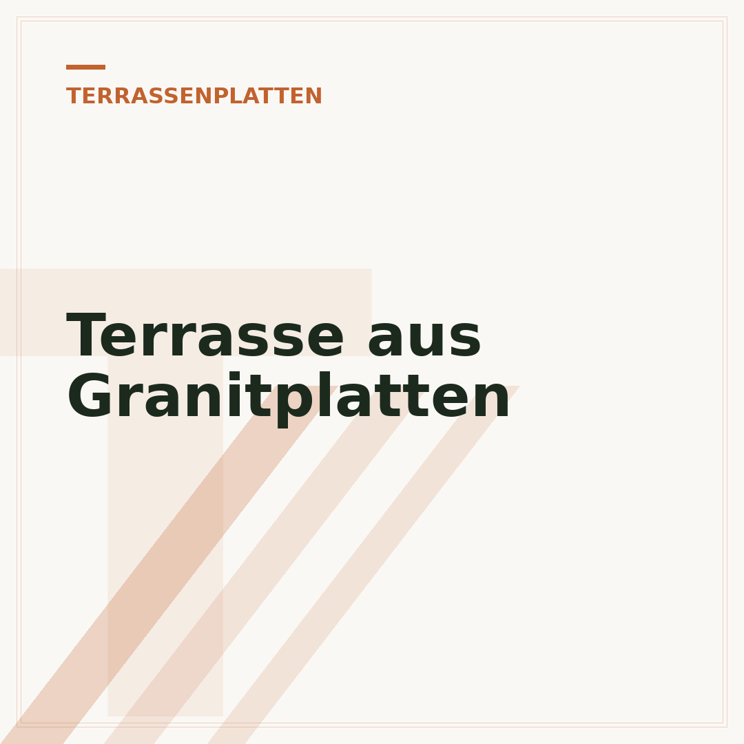 Terrasse aus Granitplatten