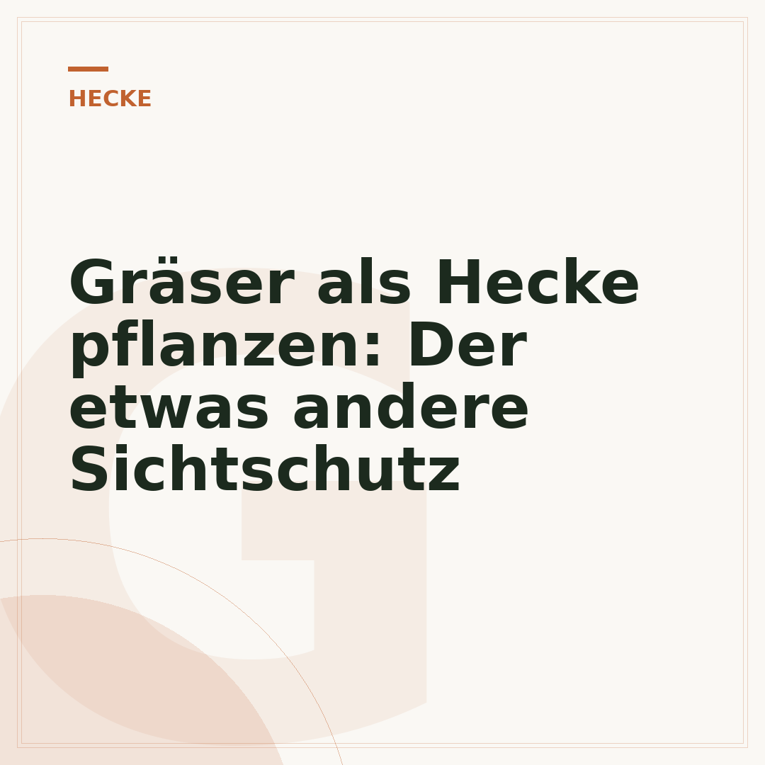 Gräser als Hecke pflanzen: Der etwas andere Sichtschutz