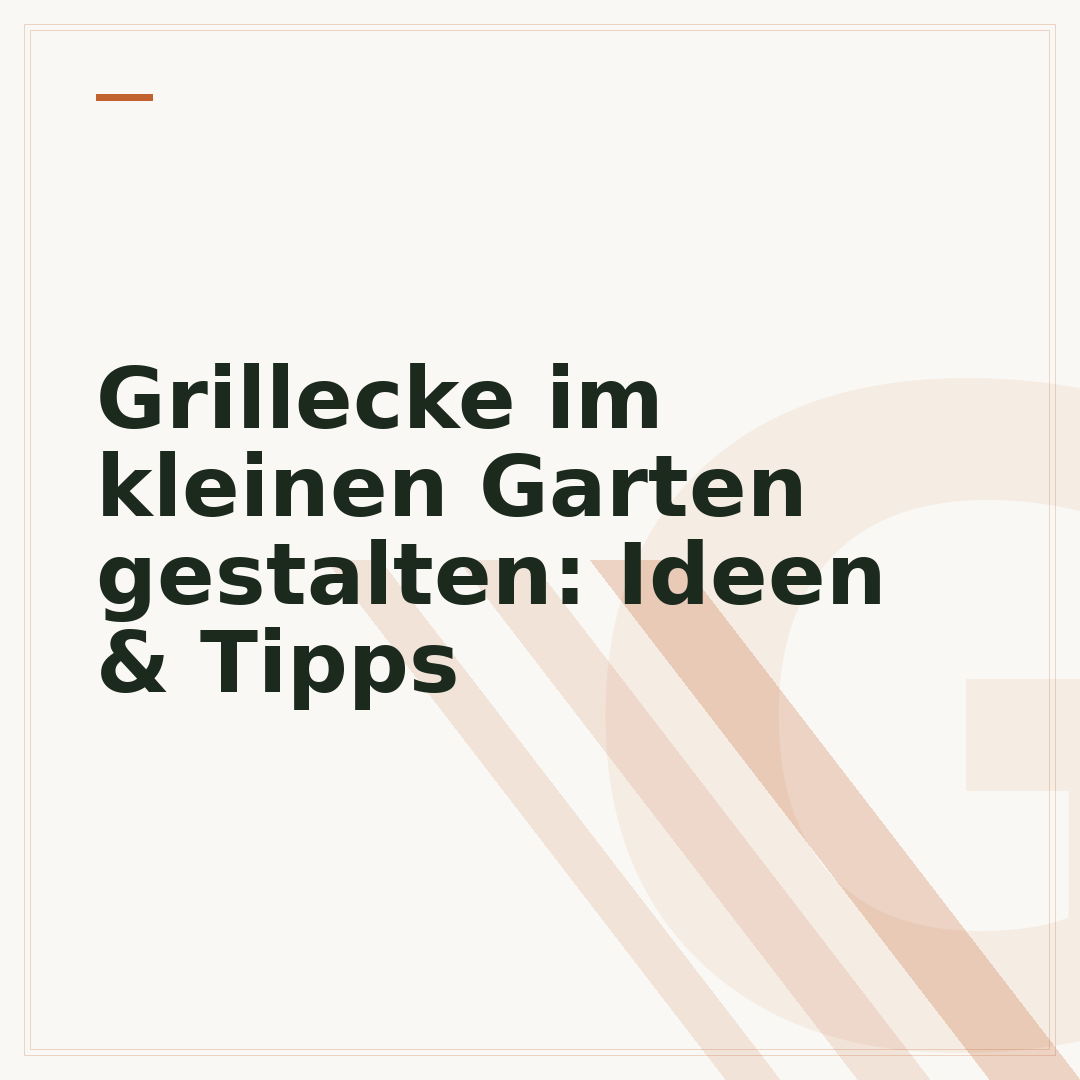 Grillecke im kleinen Garten gestalten: Ideen & Tipps