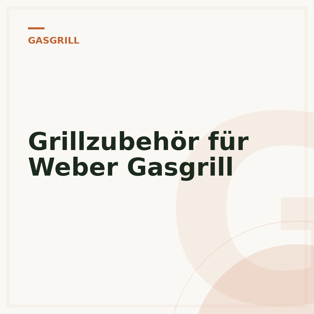 Grillzubehör für Weber Gasgrill
